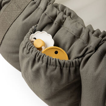 Sebra Three In One Baby Nest, Dark Olive, 8 of 8