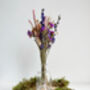 Mixed Berry Dried Flower Posey With Vase, thumbnail 1 of 2