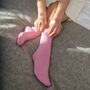 Plain Women's Bed Socks – Pink, thumbnail 1 of 4