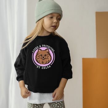 Pomeranian Kids Sweatshirt, 2 of 7
