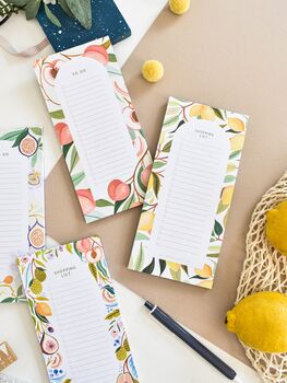 Lemon Shopping List Notepad, 3 of 4