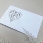 Heart Laser Cut Place Cards Pack Of 10, thumbnail 5 of 6