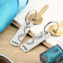 Couples Gift Infinity Personalised Pair Of Keyrings, thumbnail 5 of 5