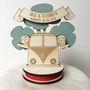 Personalised Camper Van Wedding Cake Topper, thumbnail 4 of 9