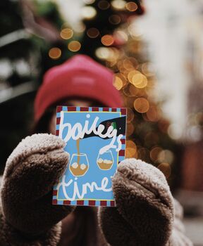 'Bailey's Time' Christmas Art Print, 5 of 5