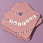 Swiftie Friendship Bracelet Taylor Swift Coaster, thumbnail 2 of 5
