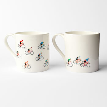 Present For Bike Lover, Bicycle Coffee Mugs Set, 4 of 10
