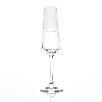Personalised Wedding Party Champagne Flute, 7 of 8