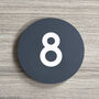 Stylish Small Round House Number, thumbnail 2 of 8