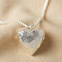 Large 3D Molten Heart Pendant Necklace, thumbnail 10 of 11