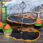 Halloween Pumpkin Acrylic Two Tier Party Cake Stand, thumbnail 1 of 2