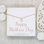 Cz Rose Gold Heart Necklace, Happy Mothers Day, thumbnail 1 of 4