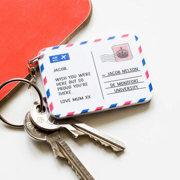 University Personalised Good Luck Keyring, 2 of 3