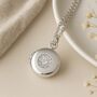 Personalised Sterling Silver Child’s Round Locket Necklace With Cz, thumbnail 1 of 7