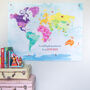 'Be An Explorer' Childrens Illustrated Map Hanging, thumbnail 2 of 8