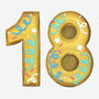 Hand Iced 18th Birthday Biscuit, thumbnail 3 of 3