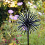 Black And White Allium Recycled Metal Garden Sculpture, thumbnail 3 of 5