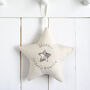 Personalised Embroidered Hanging Star Gift For Any Occasion, thumbnail 2 of 12