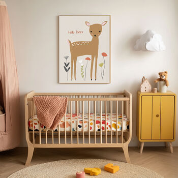 Hello Deer Nursery Art Print, 3 of 3