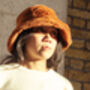 Brown Fluffy Bucket Hat, thumbnail 3 of 5