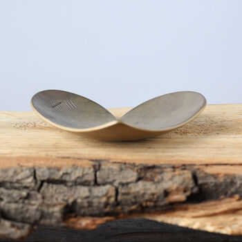 8th Anniversary Gift Bronze Heart Dish. Choice Of Design, 6 of 7