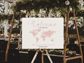 Wedding Welcome Sign Where In The World, 3 of 7