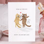 Funny Cat 'Meow & Forever' Valentine Card, thumbnail 2 of 5