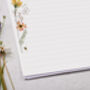 A4 Landscape Letter Writing Paper With Autumn Flower Design, thumbnail 3 of 5