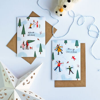 Illustrated Christmas Card Pack, 2 of 3
