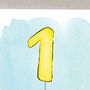 Fox Illustrated First Birthday Card, thumbnail 5 of 7