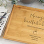 Personalised Wooden Breakfast In Bed Tray, thumbnail 6 of 6