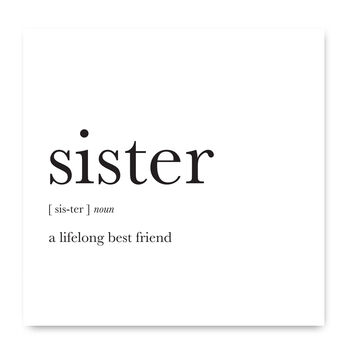 sister a lifelong friend greetings card by liberty bee