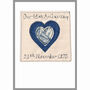 Personalised 45th Or 65th Sapphire Anniversary Card, thumbnail 8 of 11