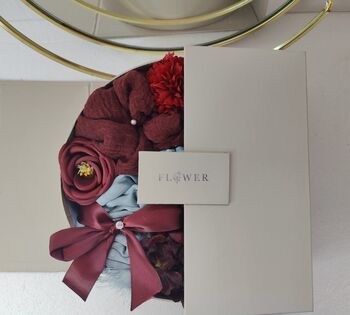 Burgundy Blooms Oud Scented Pandora Hijab Gift Box, 2 of 7