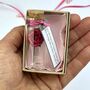 Tiny Pink Rose In A Bottle Personalised Mother’s Day Gift, thumbnail 5 of 12
