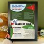 60 Years Of Golf 60th Birthday Gift Personalised Print For Golfer, thumbnail 2 of 4