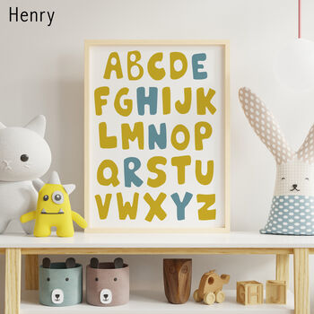 Personalised Children's Alphabet Name Print, 4 of 6