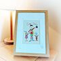 Personalised Super Dad Framed Embroidery Picture, thumbnail 2 of 2