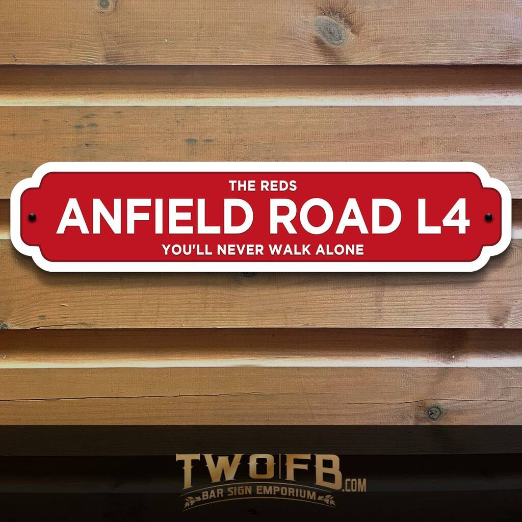 Liverpool Fc Personalised Bar And Man Cave Metal Sign, 1 of 2