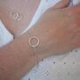Personalised Hand Stamped Halo Bracelet, thumbnail 2 of 7