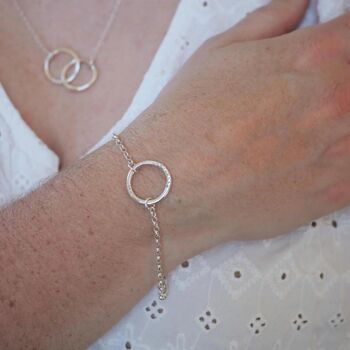 Personalised Hand Stamped Halo Bracelet, 2 of 7