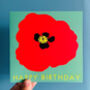Poppy Birthday Card, thumbnail 1 of 3