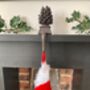 Cast Iron Pine Cone Christmas Stocking Holder Xmas Decor, thumbnail 2 of 10