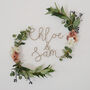 Personalised Couple's Floral Name Sign, thumbnail 2 of 9