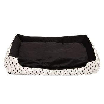The Balmoral Black And White Fir Tree Pet Bed, 8 of 10