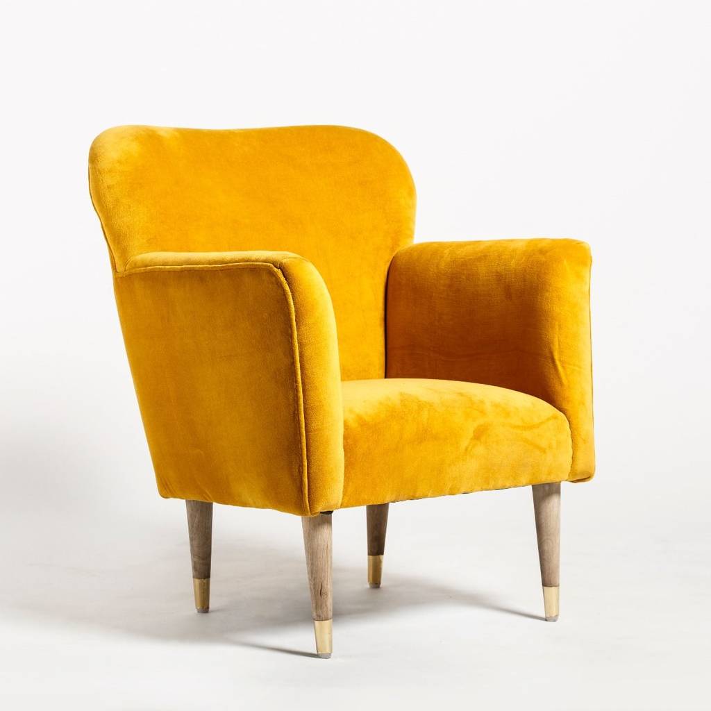 sumptuous, handmade velvet armchair by the forest & co