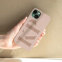 Personalised Blush Pink Initials Phone Case, thumbnail 6 of 8