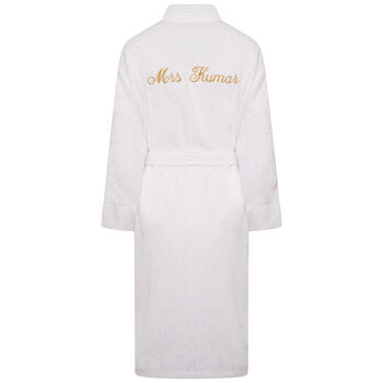 Personalised Christy Terry Toweling Robe, 2 of 4