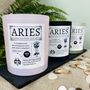 Personalised Aries Horoscope Star Sign Candle, thumbnail 1 of 11
