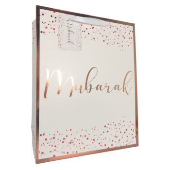 Mubarak Gift Bag White And Rose Gold, 2 of 5